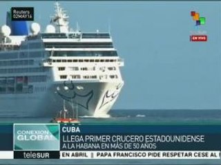 Arriba a Cuba crucero turístico de EE.UU.; es el primero en 50 años