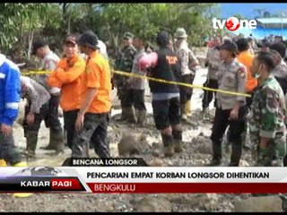 Terjadi Longsor Susulan, Pencarian Korban Hilang Dihentikan