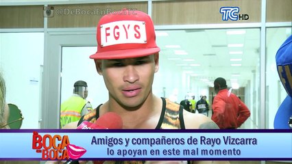 Amigos y compañeros de Rayo Vizcarra lo apoyan en este mal momento