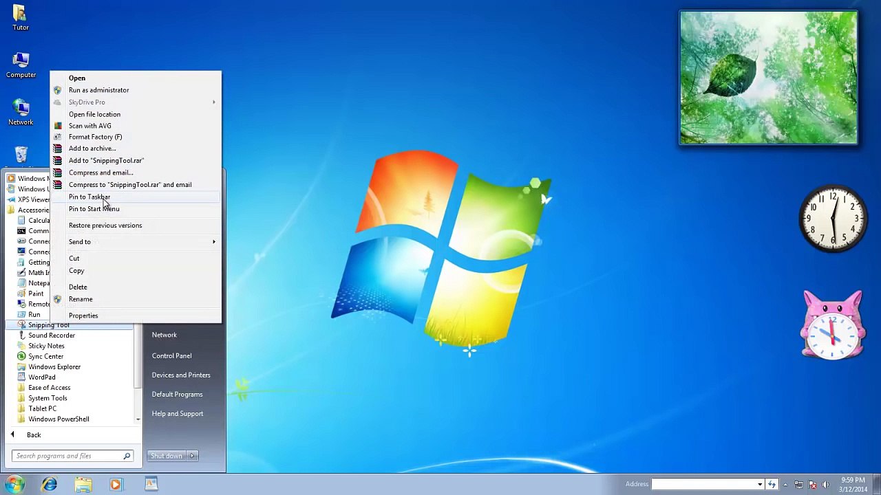 How To Use Snipping Tool & Print Screen | Windows 7 Tutorial