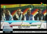 Bolivia: entrega Evo Morales coliseo cerrado a cooperativa minera