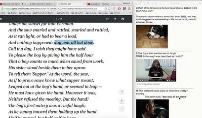 Out Out Robert Frost Studied Par Murdoch Maxwell (Pre Commentary)