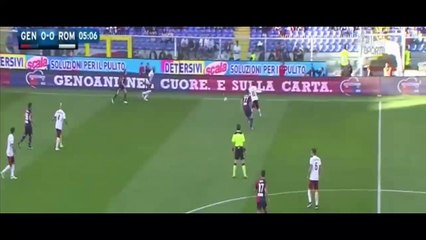 Mohamed Salah Goal ~ Genoa vs AS Roma 0-1 02.05.2016
