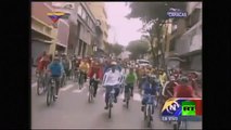 الرئيس الفنزويلي يسقط عن دراجته مذكرا بسقوط اردوغان عن فرس