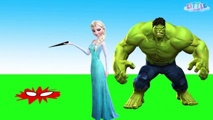 Spiderman vs Frozen Elsa vs Hulk - Funny Pranks Compilation for Kids