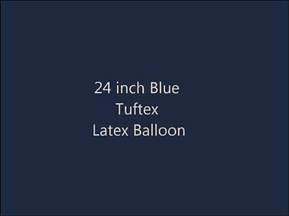 24 Inch Blue Tuftex Latex Balloon