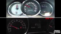 0-200 km/h : 308 GTi VS Mégane R.S. 275