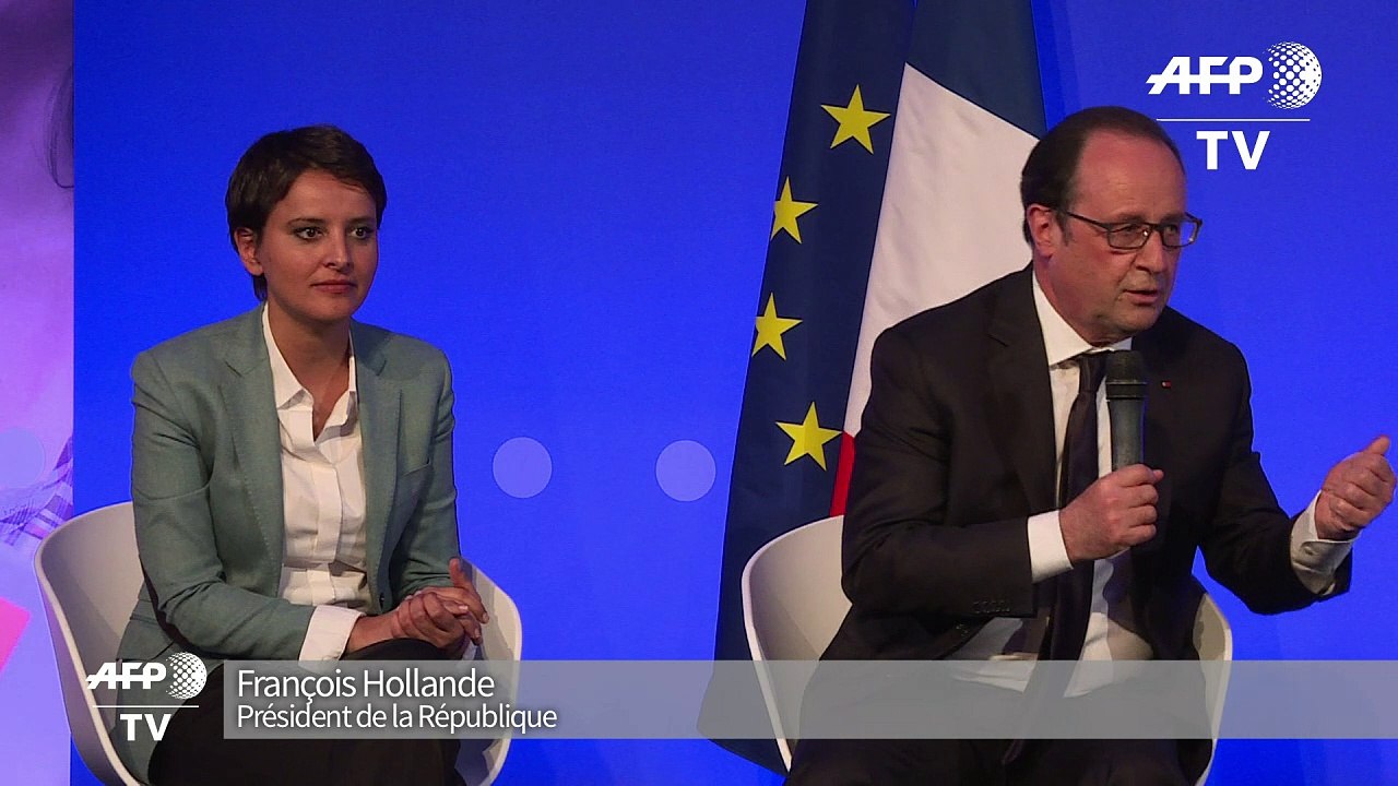 Pour François Hollande, "ça va mieux" aussi pour l'école