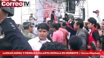 Lanzan piedras a Ollanta Humala