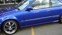 HILLYARD CUSTOM RIM&TIRE 1999 HONDA CIVIC ROLLING ON 17 SILVER MACHINED RIMS WITH BARUM TI