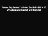Read Tabers: Pkg: Tabers 21st Index Deglin DG 11th w CD & Van Leeuwen Hnbk Lab & Dx Tests 3rd