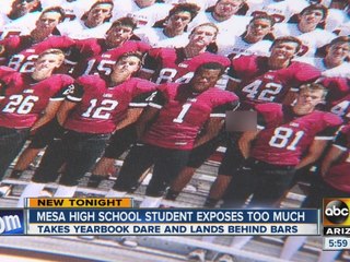 High School student exposes himself