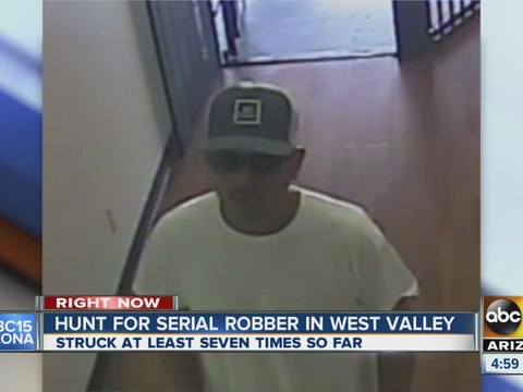 Seen him? Man with knife robs 7 PHX stores