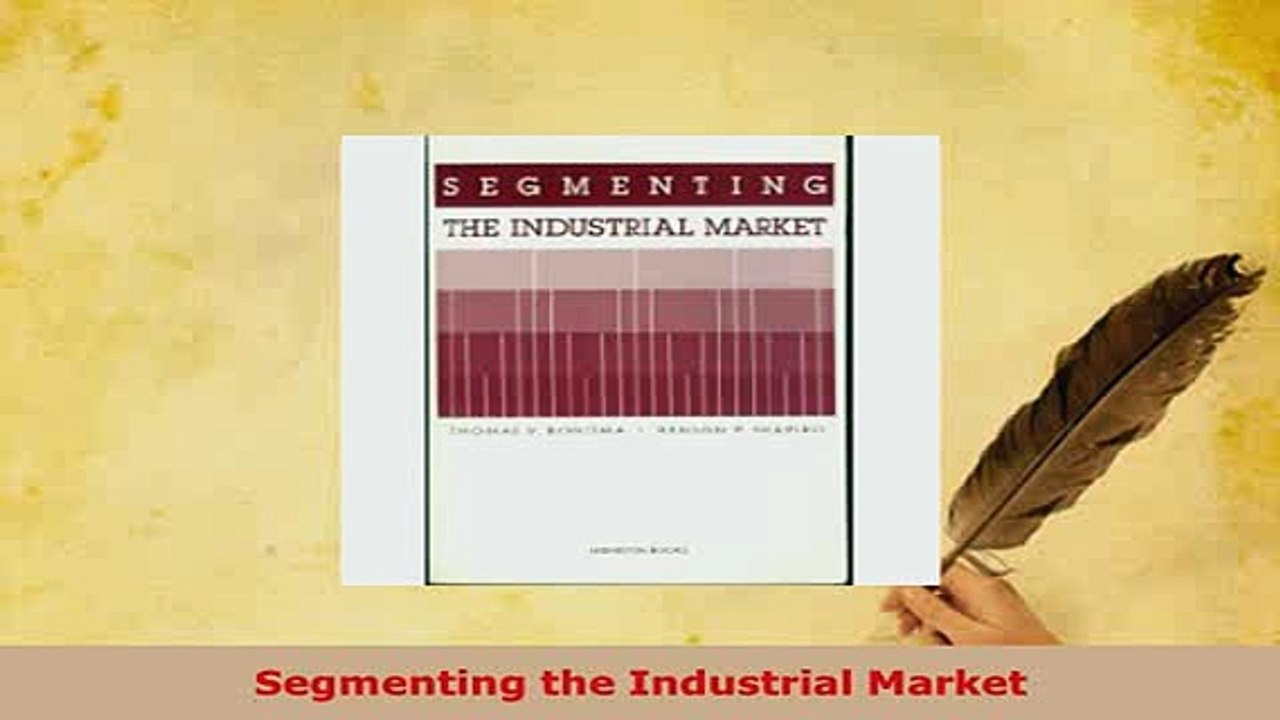 PDF  Segmenting the Industrial Market Download Full Ebook