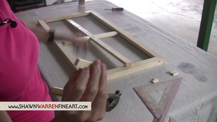 Stretching and Prepping a Canvas for Painting