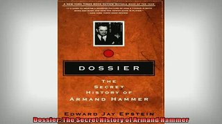 FAVORIT BOOK   Dossier The Secret History of Armand Hammer  BOOK ONLINE