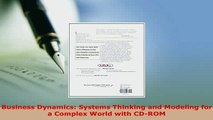 PDF  Business Dynamics Systems Thinking and Modeling for  a Complex World with CDROM PDF Full Ebook