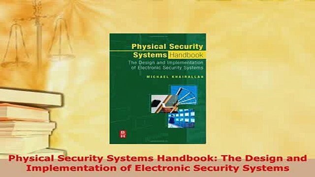 PDF Physical Security Systems Handbook The Design and Implementation of Electronic Security PDF Online