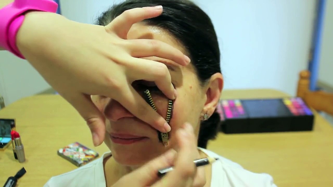 Maquillaje de cremallera para Halloween. Zipper make up