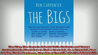 FREE EBOOK ONLINE  The Bigs The Secrets Nobody Tells Students and Young Professionals About How to Find a Full EBook