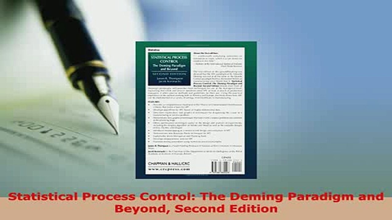 Download  Statistical Process Control The Deming Paradigm and Beyond Second Edition Download Online