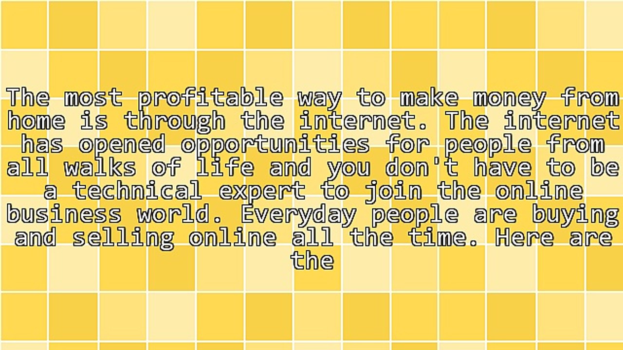 The Top 3 Methods To Make Money From Home
