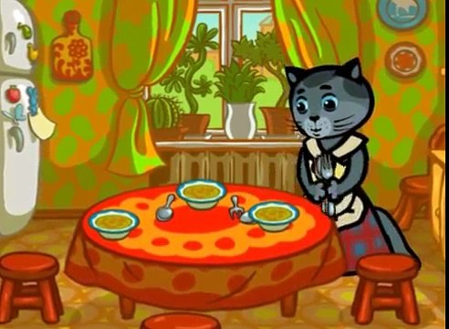 Развивающий мультфильм 3 котёнка. Песни для детей. Что и чем надо есть