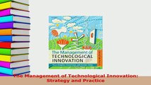 PDF  The Management of Technological Innovation Strategy and Practice PDF Full Ebook