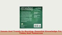 Download  Issues And Trends In Nursing Essential Knowledge For Today And Tomorrow Free Books