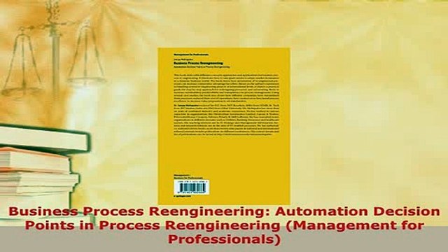 PDF Business Process Reengineering Automation Decision Points in Process Reengineering PDF Online