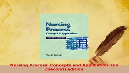 PDF  Nursing Process Concepts and Application2nd Second edition Read Full Ebook