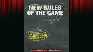 READ book  New Rules of the Game  DOWNLOAD ONLINE