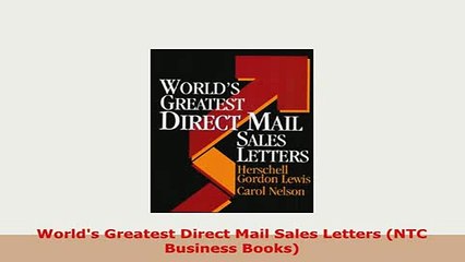 Download  Worlds Greatest Direct Mail Sales Letters NTC Business Books Read Online