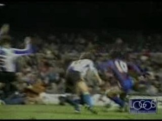 Maradona Dribles Barca