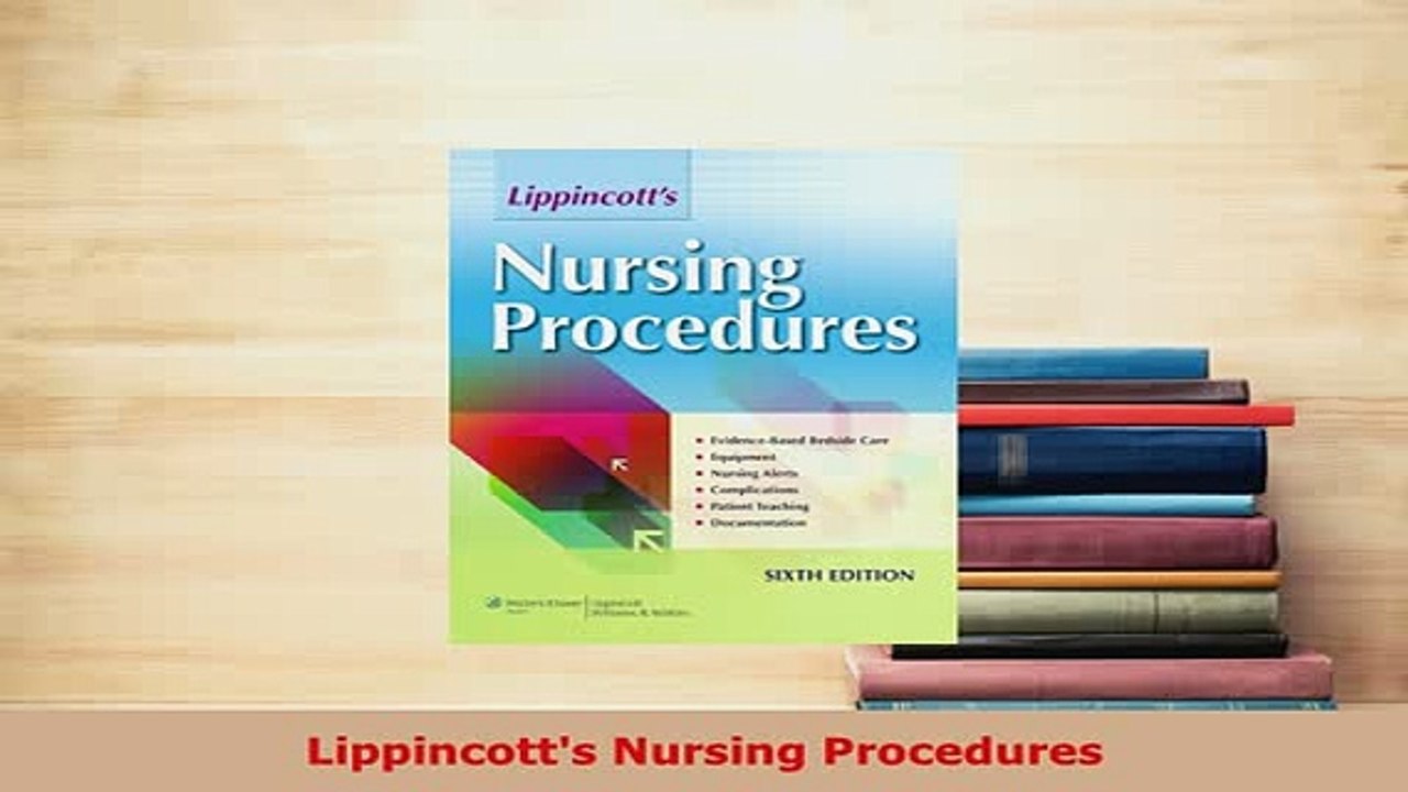 PDF  Lippincotts Nursing Procedures Read Online