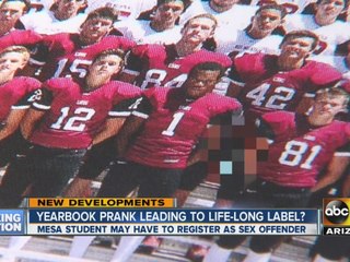 Yearbook prank leading to life-long label?