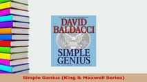 Read  Simple Genius King  Maxwell Series Ebook Free