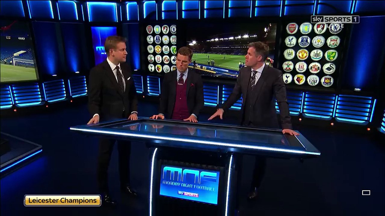 Leicester City celebrate winning the league MUST WATCH THE HAPPINESS