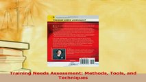 Download  Training Needs Assessment Methods Tools and Techniques Read Online