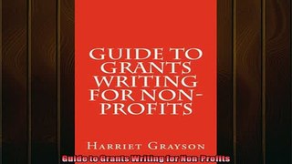READ book  Guide to Grants Writing for NonProfits  FREE BOOOK ONLINE
