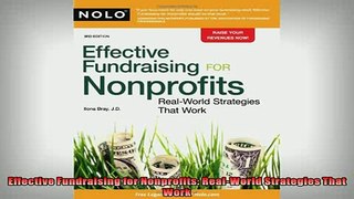 FAVORIT BOOK   Effective Fundraising for Nonprofits RealWorld Strategies That Work  FREE BOOOK ONLINE