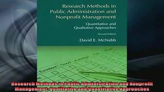 FREE DOWNLOAD  Research Methods in Public Administration and Nonprofit Management Qualitative and  DOWNLOAD ONLINE