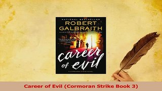 Read  Career of Evil Cormoran Strike Book 3 Ebook Free