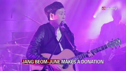 Showbiz Korea _ JANG BEOM-JUNE MAKES A DONATION