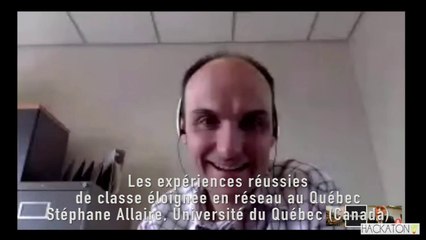 Hackaton 2016 : conférence "Expériences réussies de classe éloignée en réseau au Québec" par Stéphane Allaire