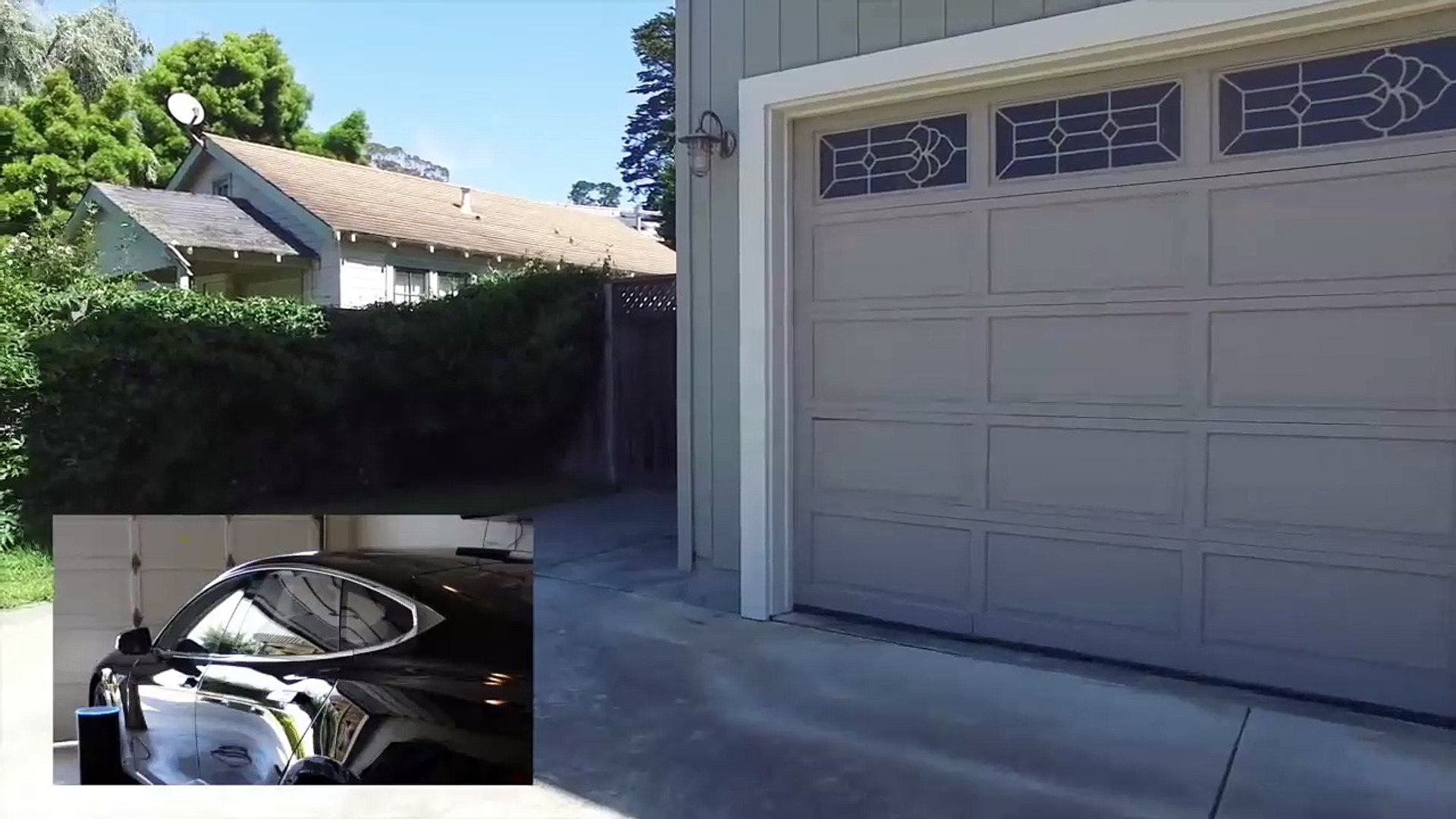 Tesla самопроизвольно покинула гараж
