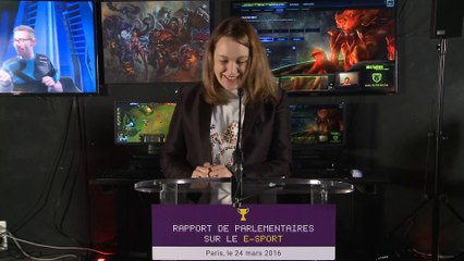Remise du rapport sur le développement de l'eSport - Axelle Lemaire