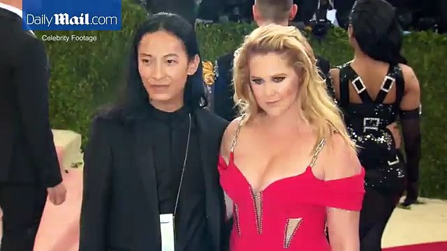Amy Schumer wears an Alexander Wang gown for 2016 Met Gala