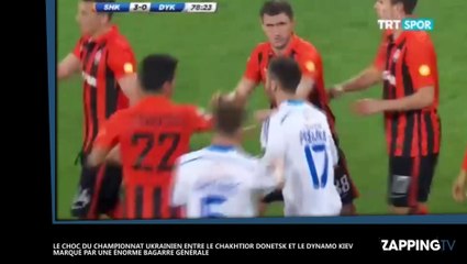 Bagarre générale lors du match entre Shakhtar et Dynamo Kiev