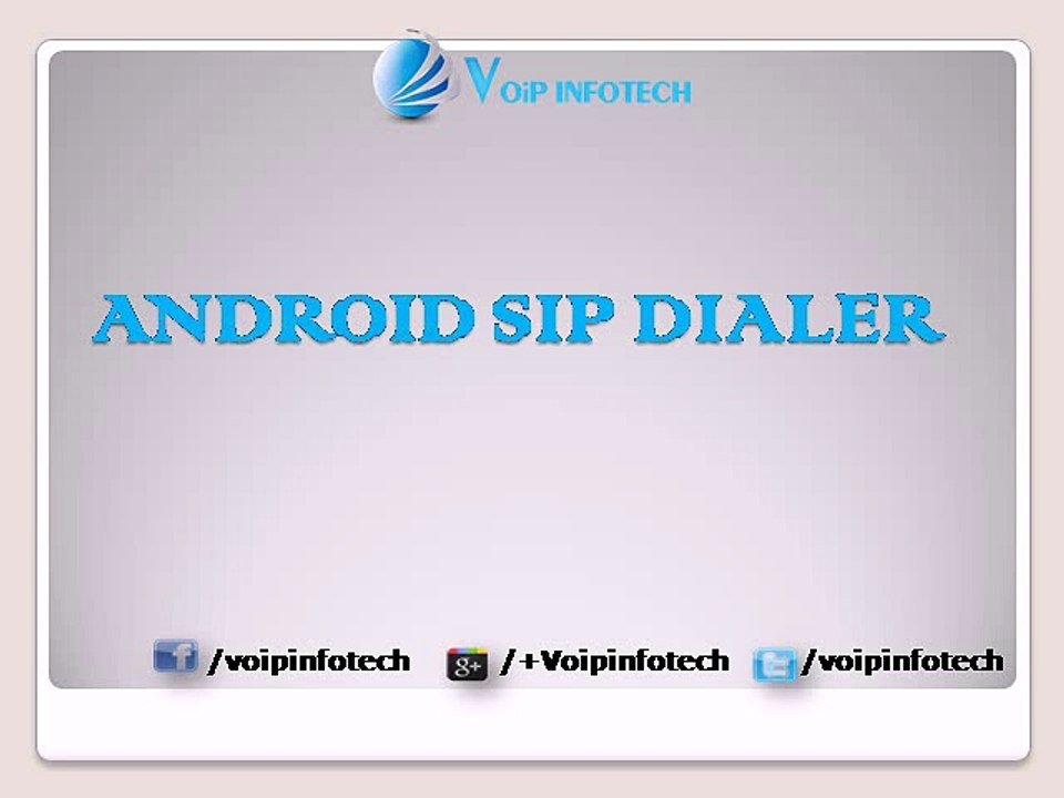 ANDROID SIP DIALER